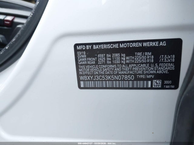WBXYJ3C53K5N07850 BMW X2 Sdrive28i