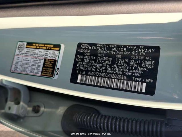 KM8HB3AB6SU207918 Hyundai Kona Sel