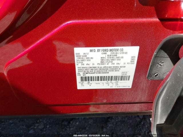 Ford EDGE SPORT 2017 2FMPK4AP3HBC68459 Image 9