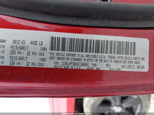 2017 JEEP PATRIOT 1C4NJPFBXHD184601 Photo 8