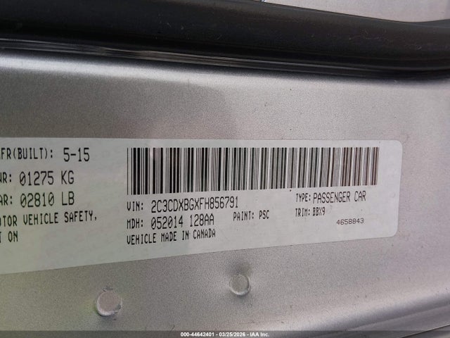 Dodge Charger Se 2015 2C3CDXBGXFH856791 Image 9