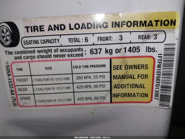 2014 Ford F-150 Xl მანქანა იყიდება აუქციონზე, vin: 1FTFW1EF6EFD13067, აუქციონის ნომერი: 44642458