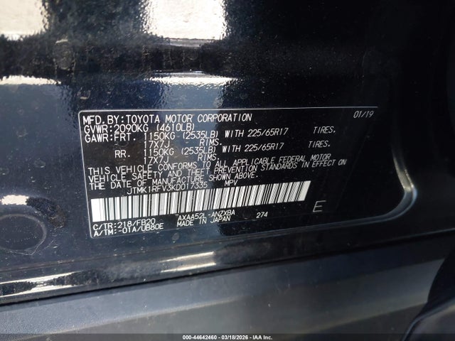 Toyota RAV4 LE 2019 JTMK1RFV3KD017335 Image 9