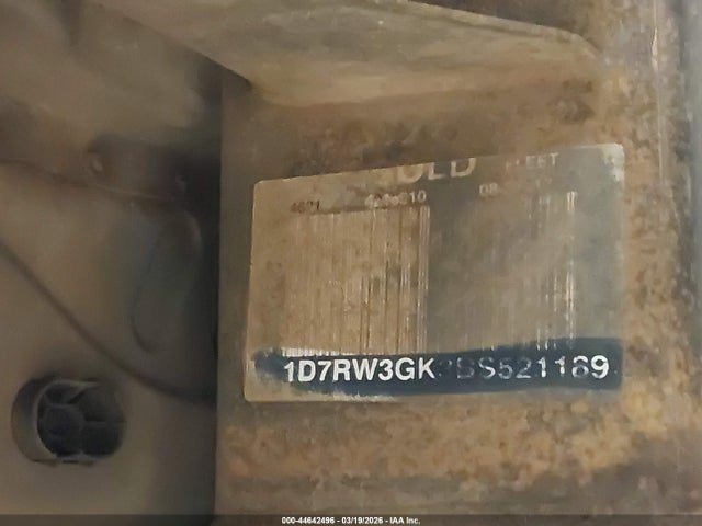 44642496 :رقم المزاد ، 1D7RW3GK3BS521189 vin ، 2011 Ram Dakota Bighorn/lonestar مزاد بيع