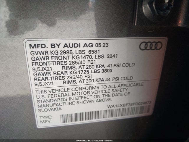 2023 AUDI Q7 WA1LXBF78PD024973 Photo 8