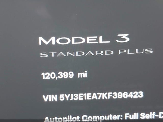 Продаж на аукціоні авто 2019 Tesla Model 3 Long Range/mid Range/standard Range/standard Range Plus, vin: 5YJ3E1EA7KF396423, номер лоту: 44642763