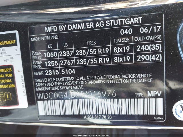 2018 MERCEDES-BENZ GLC 300 WDC0G4JB2JV016976 Photo 8