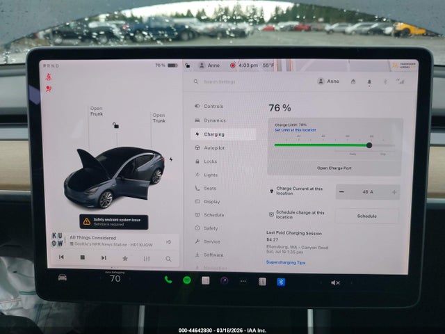 Aukcja sprzedaży 2018 Tesla Model 3 Long Range/performance, vin: 5YJ3E1EB4JF068576, numer aukcji: 44642880