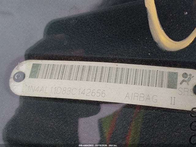 2003 Nissan Altima 2.5 S მანქანა იყიდება აუქციონზე, vin: 1N4AL11D83C142656, აუქციონის ნომერი: 44642903