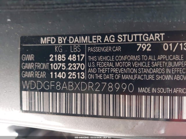 Aukcja sprzedaży 2013 Mercedes-benz C 300 Sport 4matic, vin: WDDGF8ABXDR278990, numer aukcji: 44642948