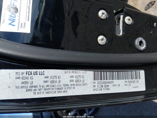 2017 Dodge Challenger Sxt მანქანა იყიდება აუქციონზე, vin: 2C3CDZAG6HH554575, აუქციონის ნომერი: 44643137