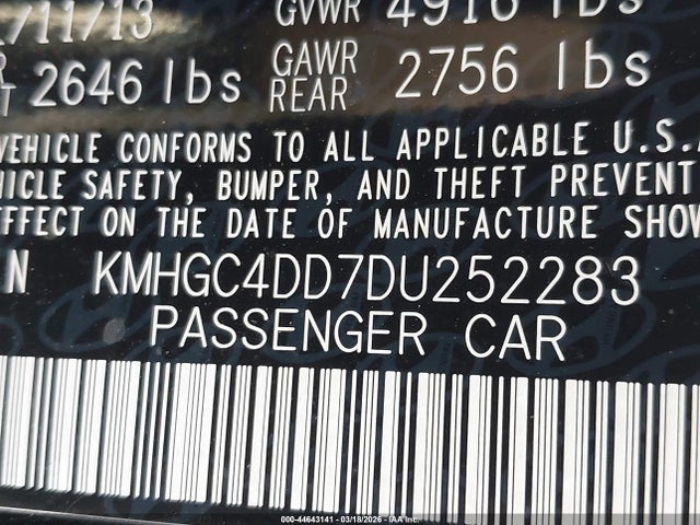 2013 HYUNDAI GENESIS KMHGC4DD7DU252283 Photo 8