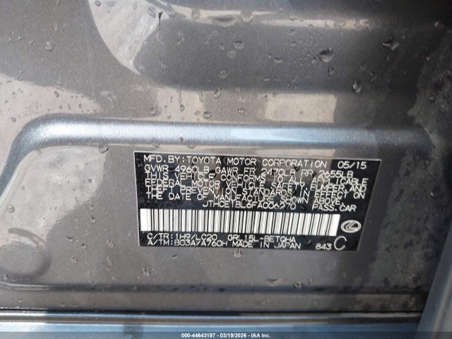 2015 LEXUS GS 350 JTHCE1BL6FA006270 Photo 8