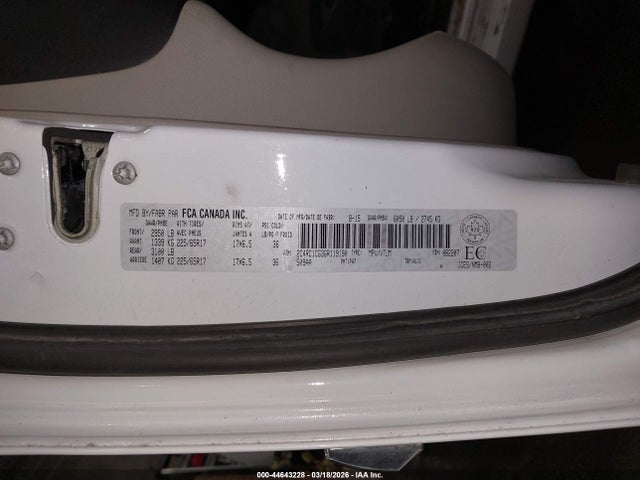 Продажа на аукционе авто 2016 Chrysler Town & Country Touring-l, vin: 2C4RC1CG3GR119190, номер лота: 44643228