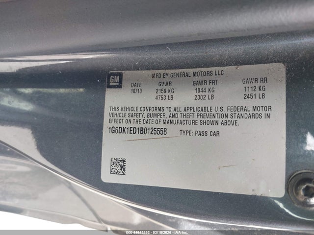 2011 CADILLAC CTS 1G6DK1ED1B0125558 Photo 8