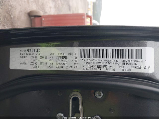 1C6RR7VT9GS259732 RAM 1500 Laramie