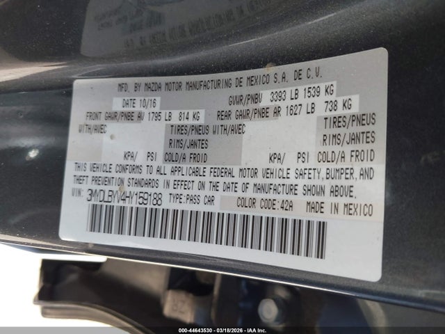 3MYDLBYV4HY159188 Toyota YARIS IA