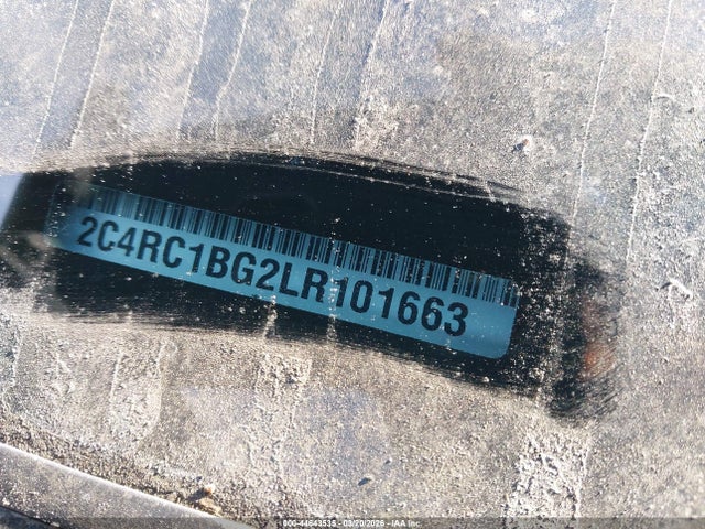 Продажа на аукционе авто 2020 Chrysler Pacifica Touring L, vin: 2C4RC1BG2LR101663, номер лота: 44643535