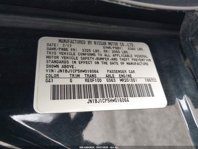 JN1BJ1CP5HW016064 Nissan Rogue Sport Sl