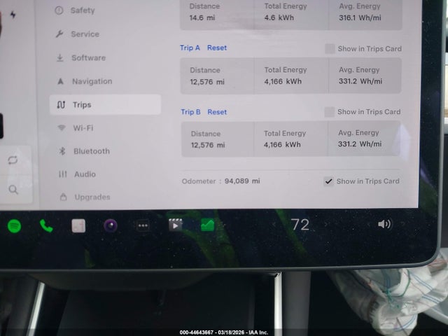 44643667 :رقم المزاد ، 5YJ3E1EB4JF054905 vin ، 2018 Tesla Model 3 Long Range/performance مزاد بيع