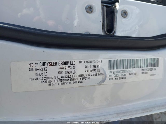 Продажа на аукционе авто 2014 Dodge Charger Police, vin: 2C3CDXATXEH203455, номер лота: 44643670