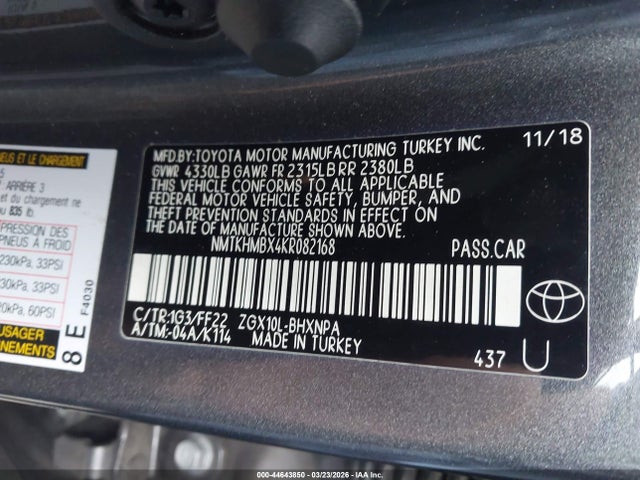 Toyota C-HR XLE 2019 NMTKHMBX4KR082168 Image 9