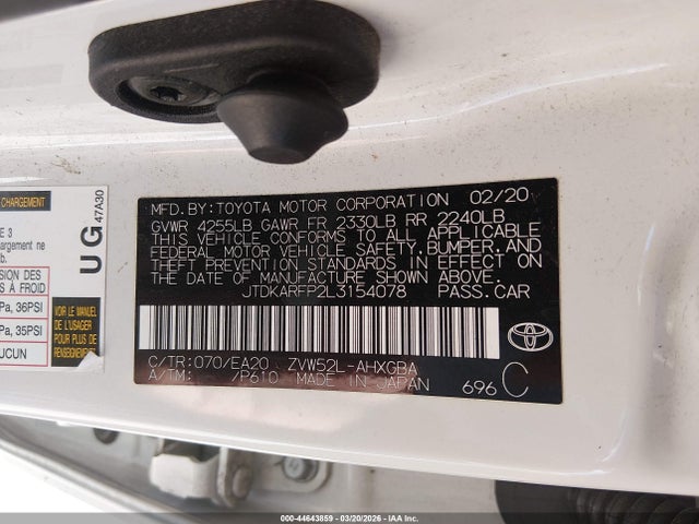 Toyota Prius Prime Limited 2020 JTDKARFP2L3154078 Image 9