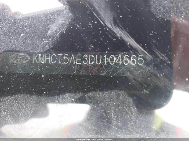 2013 Hyundai Accent Gs მანქანა იყიდება აუქციონზე, vin: KMHCT5AE3DU104665, აუქციონის ნომერი: 44643894