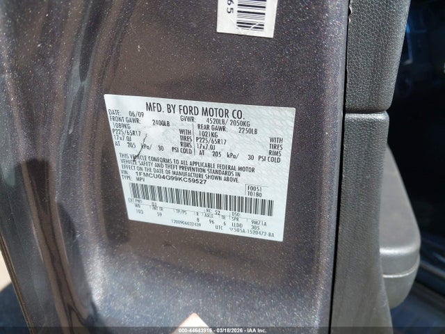 2009 FORD ESCAPE 1FMCU04G99KC59527 Photo 8