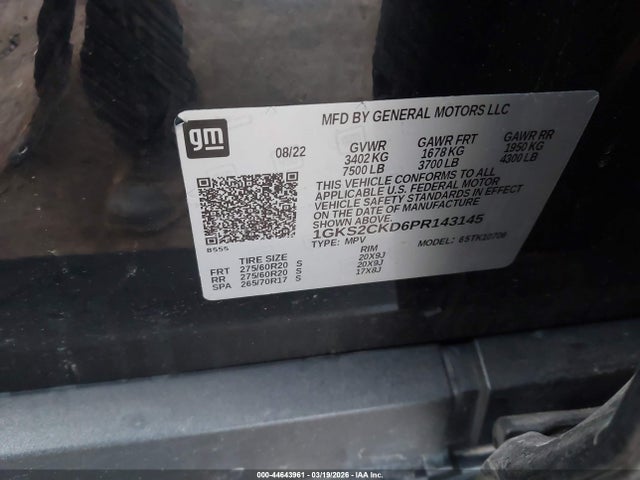 GMC Yukon 4wd At4 2023 1GKS2CKD6PR143145 Image 9