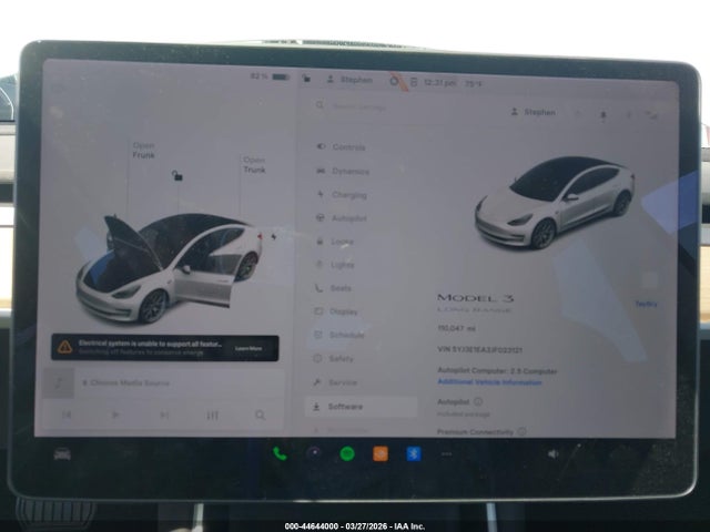 44644000 :رقم المزاد ، 5YJ3E1EA3JF023121 vin ، 2018 Tesla Model 3 Long Range/mid Range مزاد بيع