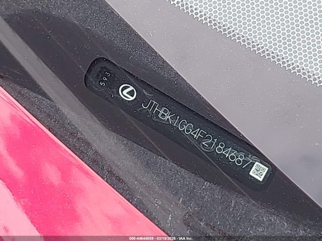 2015 Lexus Es 350 მანქანა იყიდება აუქციონზე, vin: JTHBK1GG4F2184687, აუქციონის ნომერი: 44644059