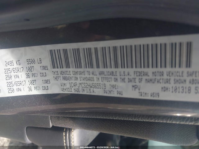 2017 JEEP CHEROKEE 1C4PJMCS2HW565519 Photo 8