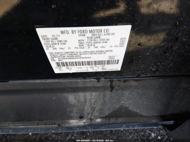 Ford Explorer 2017 1FM5K8B80HGD65052 Image 9