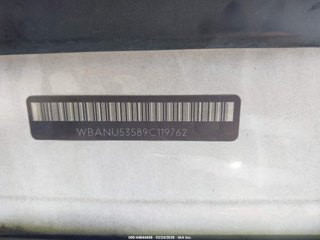 Продаж на аукціоні авто 2009 Bmw 528i, vin: WBANU53589C119762, номер лоту: 44644406