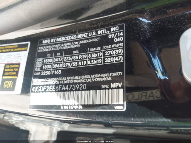 2015 MERCEDES-BENZ GL 350 BLUETEC 4JGDF2EE6FA473920 Photo 8