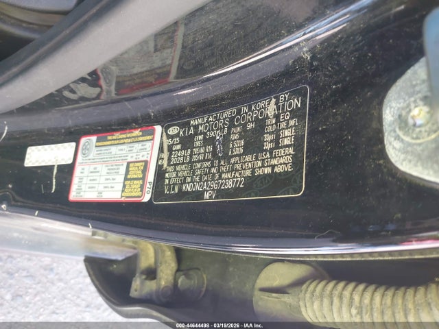 KIA Soul 2016 KNDJN2A29G7238772 Image 9