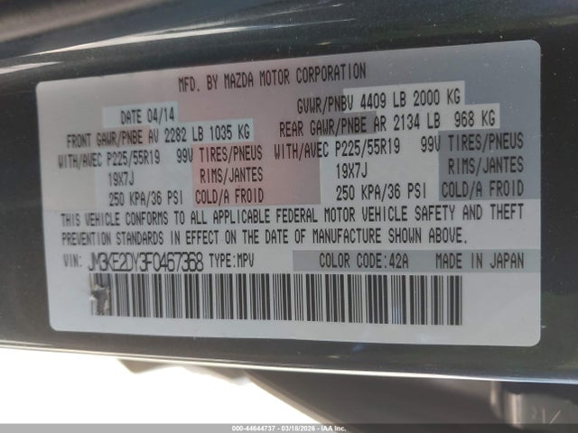 2015 MAZDA CX-5 JM3KE2DY3F0467368 Photo 8
