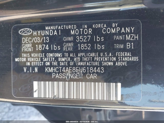 Hyundai ACCENT GLS 2014 KMHCT4AE8EU618443 Image 9