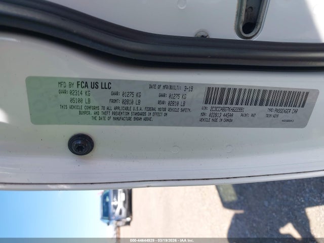 Продажа на аукционе авто 2019 Chrysler 300 300s, vin: 2C3CCABG7KH622991, номер лота: 44644929