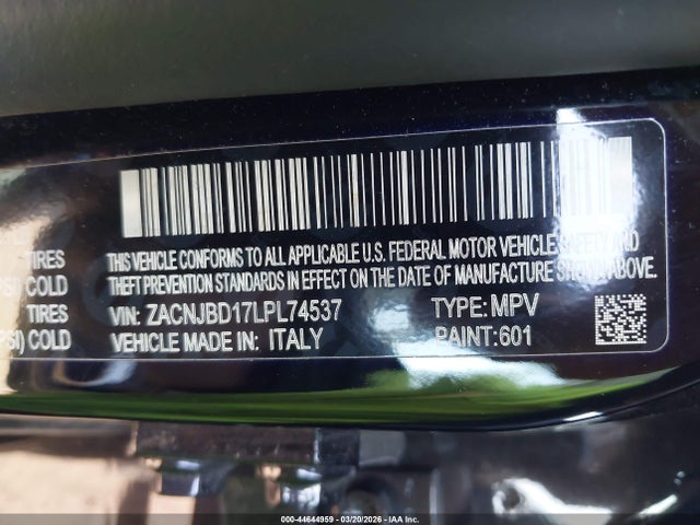 2020 JEEP RENEGADE ZACNJBD17LPL74537 Photo 8