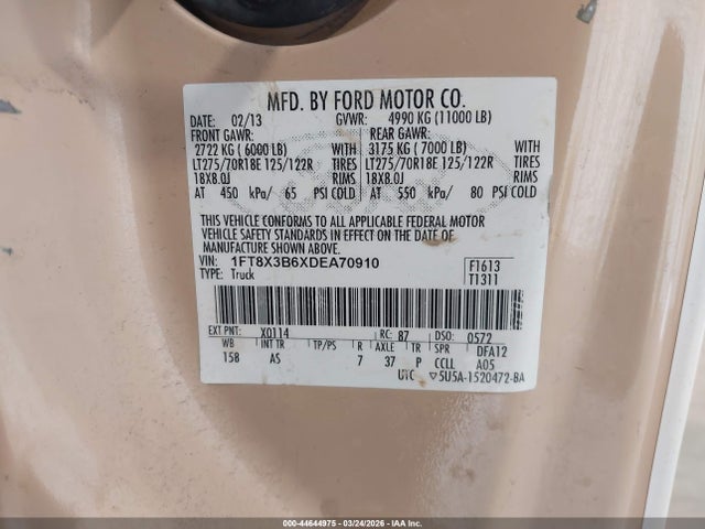 2013 FORD F-350 1FT8X3B6XDEA70910 Photo 8