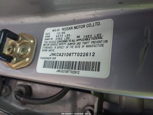 Продажа на аукционе авто 1996 Infiniti I30, vin: JNKCA21D6TT022612, номер лота: 44645011