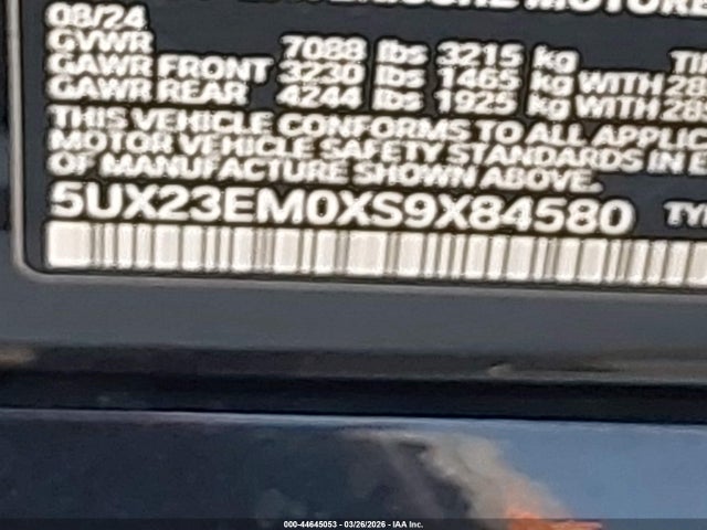 Aukcja sprzedaży 2025 Bmw X7 Xdrive40i, vin: 5UX23EM0XS9X84580, numer aukcji: 44645053