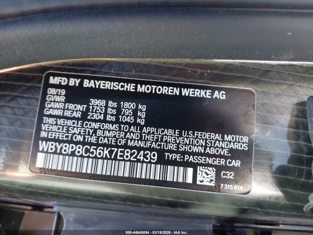 WBY8P8C56K7E82439 BMW I3s 120ah W/range Extender
