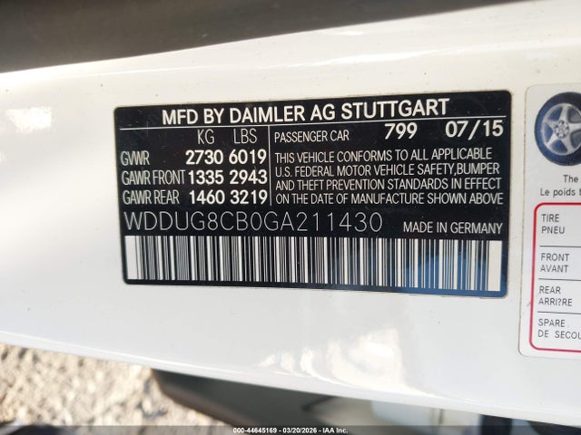 2016 MERCEDES-BENZ S 550 WDDUG8CB0GA211430 Photo 8