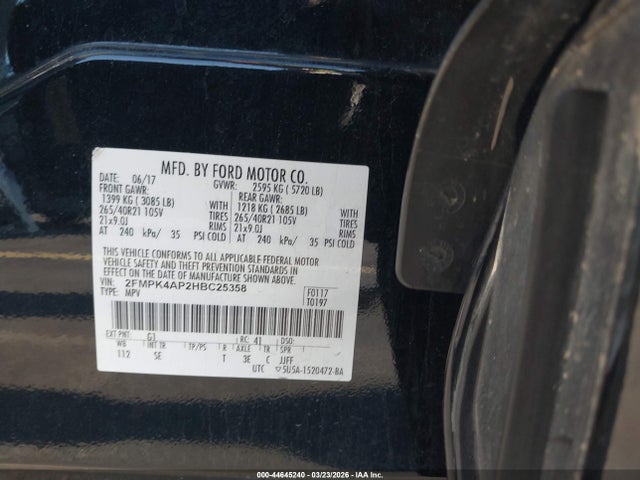 2017 FORD EDGE 2FMPK4AP2HBC25358 Photo 8