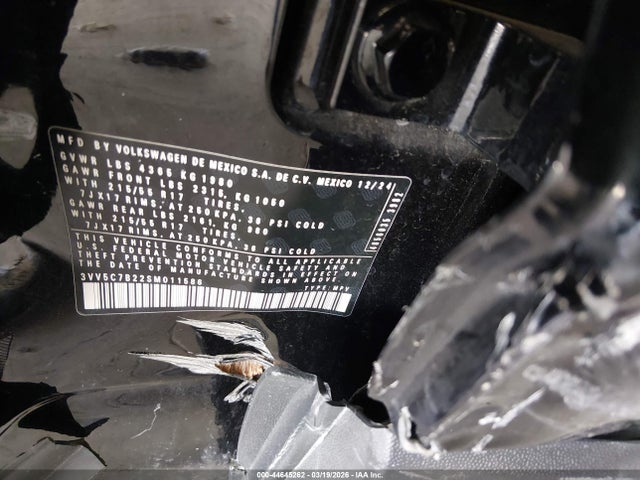 2025 Volkswagen Taos 1.5t S მანქანა იყიდება აუქციონზე, vin: 3VV5C7B22SM011586, აუქციონის ნომერი: 44645262