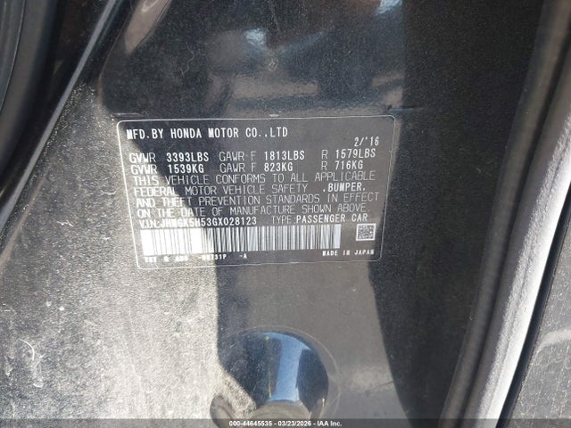 Продаж на аукціоні авто 2016 Honda Fit Lx, vin: JHMGK5H53GX028123, номер лоту: 44645535