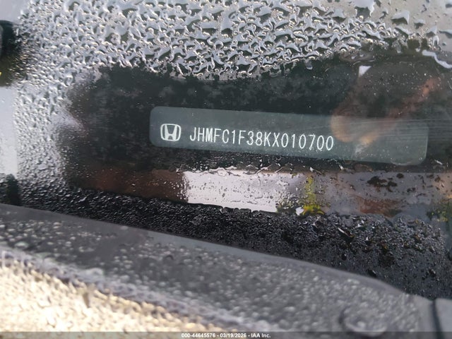 Honda CIVIC EX 2019 JHMFC1F38KX010700 Image 9